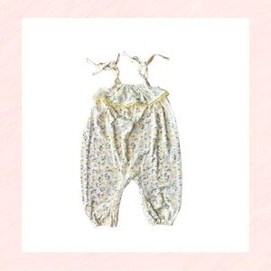 Jessica Simpson Baby Girl Lemon Romper 3-6M Snap Bottoms Summer Outfit